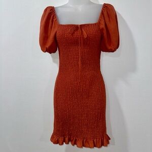 Gianni Bini Smocked Mini Dress